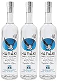 Raki von Kreta 3x 0,7l 40% Haraki Kretaraki Tsikoudia | Griechischer Tresterbrand ohne Anis | 100% Destillat | + 1 x 20ml Olivenöl'ElaioGi' aus Griechenland