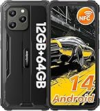 Blackview BV5300Pro Outdoor Handy Android 14, 12GB+64GB/1TB Outdoor Smartphone Ohne Vertrag 6580mAh, 6.1' Display, 13MP+8MP, Baustellenhandy Wasserdicht 4G Dual SIM, NFC/GPS/IP69K/2 Jahre Garantie
