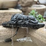 YQMHEZ Spucknapf for Kleine Teiche, Teichspucker, mit Wasserpumpe, Tierteichbrunnen, Wasserspiel Im Freien, Feature-Statue for Garten, Hof, Rasen