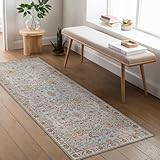 BEIMO Boho Teppich Wohnzimmer Schlafzimmer Vintage Waschbare Teppich Kurzflor rutschfest Teppiche für Küche 80X150CM