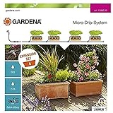 Gardena Erweiterungsset Pflanztröge: Das Balkon-Bewässerungssystem erweitert Ihre Micro-Drip-Start Sets Pflanztöpfe M um 4 Pflanztröge (13006-20)