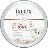 lavera, Deo Creme NATURAL STRONG vegan Naturkosmetik Bio Ginseng Natürliche Mineralien ohne Aluminium 48 Stunden Deo Schutz 50 ml, 1 stück