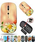 maizi Maus kabellos für Mac Computer Personal Laptop Mäuse Wireless Bild ID: 20017853 Floral Hintergrund Dai Portable 2.4G USB Receiver Produktion in USA