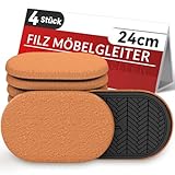 Filz Möbelgleiter für Hartholzböden, Möbelgleiter für Schwere Möbel, 4 Stück -24cm x 14cm Super Filzgleiter für Möbel, Furniture Sliders, Bewegen Sie Ihre Möbel Einfach & Sicher
