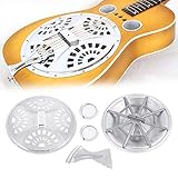 Souong Zubehör-Set für Resonator-Gitarre, mit Soundhole Steg, Spinnen, Resonatorkegel, Resonator-Kegel