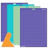 Schneidematte für Cricut Joy Xtra,4 Stück 8.5 x 12 Zoll Ersetzbar Schneidematte,Handgefertigte Diy-Schneidematte Rutschfester Zubehör für Cricut (StandardGrip, LightGrip, StrongGrip)