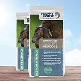 HAPPY HORSE Gastro Heucobs 2 x 14kg - super schneller Einweichzeit - Ideal als Alternative oder zur Aufwertung des Grundfutters - Melassefrei, Stärkearm und reich an Kräutern