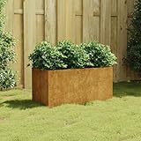 KTHLBRH Pflanzkübel pflanzkübel blumenkübel Outdoor for Garten Terrasse 80x40x40 cm Cortenstahl