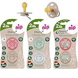 NIP Cherry & Cherry Night Schnuller Set 6 Stück (4 x Day Schnuller + 2 x Night Girl mix) // Gr.2 // Naturlatex, 6 Farben