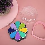 8 Farben Blütenblatt S Ink Pad Set - Vibr - -Briefmarkenpolster für Scrapbooking, Ting und Fettzubehör (#1) (#2) (#3) (#4) (#5) (#6)