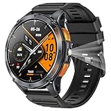 findtime Smartwatch mit GPS Kompass Höhenmesser Barometer 530 mAh Akku IP68 Wasserdicht Großes Sportuhr Herren Damen Outdoor GPS Tracker Wandern Telefonfunktion Gesundheitsuhr Blutdruck Laufuhr
