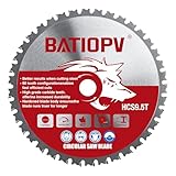 BATIOPV Kreissägeblatt 216 x 30 mm für Holz & Metall, Aluminium - Sägeblatt 216x30 kompatibel mit mit Bosch & Metabo KGS,Dewalt, Makita - 216 30 Sägeblatt