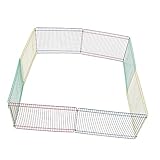 HOUDERCO 8 Stück Hamster Gehege Hundekäfig Lebewesen Nagetier Kleiner Meerschweinchenkäfig Haustiergehege Ratten Zwinger Welpenstift Haustierauslauf Labyrinth Hasenkäfig Eisendraht Colorful