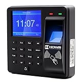 HDWR CTR10 Fortgeschrittenes Zeiterfassungssystem - Biometrisch, RFID, Passwortverifizierung - 1000 Mitarbeiter Kapazität, Zugangskontrolle