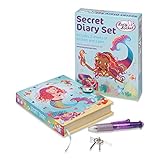 Lucy Locket „Magische Meerjungfrau“ Geheimes Tagebuch mit Schloss und Schlüssel – Geheim-Tagebuch für Mädchen und Jungen – Kindertagebuch mit Stickerbögen und mehrfarbigem Stift