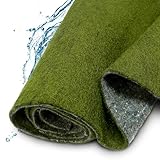 TeichVision - Ufermatte grün für Teichrandgestaltung/Ufermatten für Teiche/Ufermatte Teich - Starke Ausführung 8 mm/Böschungsmatte Teich - Breite 0,65 m, Länge 2 m