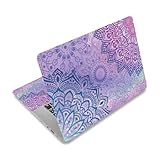PLIGREAT 3 Stück Laptop Skin Aufkleber Vinyl Aufkleber für PC Notebook Laptops Tastatur Abdeckung Laptop Case Schutzfolien Dekorative Laptop Aufkleber Wasserdicht Bunte Mandala Laptop Aufkleber