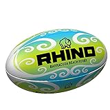 Rhino ND Sports K-REY-RRB130 Rugby-Ball Barracuda Beach Pro Blau/Weiß Midi (Größe 2), Grün, Grün