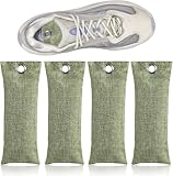 4 Stück Aktivkohle Schuh-Geruchsentferner,Schuhdeo Beutel,Schuhkissen Mit Bambus Aktivkohle Gegen Fußgeruch,Deo Für Schuhe,Für Fußgeruch durch Schweißfüße,Beseitigung Von Gerüchen,4x75g