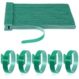 100 Stück Kabelbinder, Verstellbarer Pflanzenbinder Grün Pflanzenstütze Pflanzenclips Bindegarn Pflanzen Wetterfeste Rankhilfe Pflanzenband Pflanzen Zubehör für Kletterpflanzen Gartenbaum
