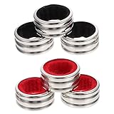 OFFSCH 6St Tropf ring edelstahlringe wine bottle stopper Weinflaschen-Tropfschutz Halsbandring für Weinflaschen Flaschenhalsring Pub-Tools Flaschentropfring Rostfreier Stahl Silver