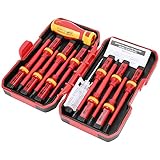 Wupiusa 13 Stücke Vde Isolierte Schraubendreher Set -V Hoch Spannung 1000 V Magnetisch Schlitz Torx Schraubendreher Hand Werkzeuge