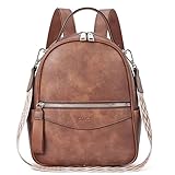 CLUCI Mini Rucksack Damen Klein Leder Elegant wasserdichte Schultasche Daypack Damen Kleiner Rucksack Teenager Mädchen Schultaschen Backpack Damen
