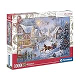 Clementoni Christmas Puzzle - Puzzle 1000 Teile Erwachsene - Puzzle Erwachsene in 70 x 50 cm - Puzzle Weihnachten von Clementoni 81504