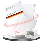 VASNER Citara M RX Funk Infrarotheizung - Infrarot Heizpaneel 300-1100 Watt - Infrarot Wandheizung Elektroheizung mit Funk Thermostat - Elektrische Heizung Innenbereich - 700 Watt + Thermostat-Sender