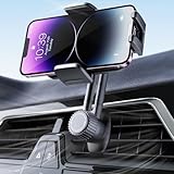 Handyhalterung Auto Handy Halterung Autohalterung: Universale Lüftung Handyhalter, EIN-Knopf-Release & 360 Grad Vent KFZ Halterung für iPhone 16/15/14/13/12 Pro Max Plus, Samsung, Huawei, Xiaomi, usw