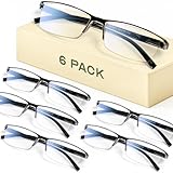 Gaoye 6 Pack pack Lesebrillen herren/damen mit blaulichtfilter Augenoptik Brille Lesehilfe für Herren Damen