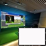 Auf dem Rahmen des Golf-Schlagnetzes installierte Aufprallschirme für Golfsimulatoren, Projektionstuch für die Aufprallanzeige des Sim-Ballsimulators, für das Golftraining im Innen- und Außenbereich