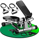 Ultrasport Stepper für Zuhause | Mini Stepper Fitness, 2 in 1 Up-Down Swing Stepper mit Power Ropes und LCD Display I Fitness Stepper für Zuhause, Ministepper
