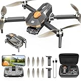 PLEGBLE Drohne mit Kamera für Kinder, Mini Drohne Erwachsene, Bürstenlosem Motor FPV RC Drone mit 5G WiFi, Höhenhaltung, 3D Flip, Kopflos Modus, Flugbahn, Spielzeug und Geschenke für Jungen ab 8 Jahre
