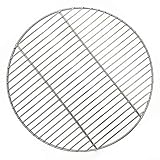 Rundes Grillgitter aus Edelstahl, für Outdoor-Camping, Kochen, Grill, Backblech, 30 cm/35 cm/40 cm Durchmesser, langlebige geschweißte Konstruktion, gleichmäßige Erwärmung (35 cm)