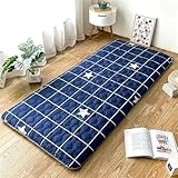 Japanische Futon-Matratze, 4 cm dicke Bodenmatte, faltbare Rollmatratze für Schlafsaal, Einzelschlafmatte, bequemes Bodenbett, Größe: 90 x 200 cm