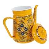 WATIIFUFU Emaillierte Kaffeekanne, Hand Kochkessel, Verdickter Kochkessel, Hotel Teekessel, Kaffeekessel Mit Griff, Hand Wasserkessel, Kochkessel Für Den Täglichen Gebrauch