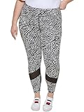 Tommy Hilfiger Sport-Leggings für Damen, Laufen, Yoga, Sport-Leggings, Schwarz, 1X