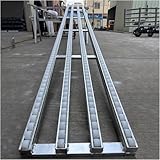 Generisch Leichte Förderrutsche für den spleißbaren Transport von Wasserkartons in Fässern mit Entladerolle, silberfarben, 30 cm (Breite) x 250 cm (Länge)