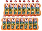 Pril Kraft Gel Orange Splash (16 x 450ml), Handgeschirrspülmittel mit hoher Fettlösekraft, für sauberes Geschirr auch in kaltem Wasser, frischer Orangenduft, Sticker Edition