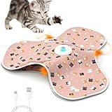 Hozaenwa Automatisches Katzenspielzeug,Katzen leises Spiel mit beweglichen versteckten Spielreizen,Wiederaufladbare Bewegungsspielzeuge - Für Alleinspielzeit in Zuhause Küche Wohnung Ecke Schlafzimmer