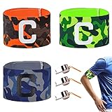 KapitäNsbinde 3 StüCk Kinder Fussball SpielfüHrerbinde KapitäN Armband Fussball Captain Band Kinder Armbinde Des KapitäNs Football KapitäN Binde Verstellbare Kapitän Fußball FüR Teenagers Und Adulte