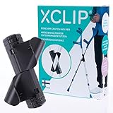 XCLIP Unterarm-Krückenhalter Unterwegs - Leichter, tragbarer 20-22,6 mm Gehstock Halterung - Gehhilfenhalterung - Schnell und einfach zu installierendes Krückenzubehör