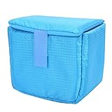 RvSky Kamerataschen für Kameras, langlebig, wasserdicht, Kameraobjektiv, stoßfest, gepolsterte Tasche mit Haken und Kamera-Umhängetasche, Fototasche(blau)