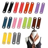 Leder Kabelbinder,XURJUMI 20 Stück PU Leder Kabelbinder Bunt Leder Kabel Organizer Multifunktionale Kabelmanagement Wiederverwendbare Lederband für Kopfhören und USB Ladekabel Organizer
