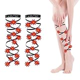 Butterfly Leg Wraps, Kostümblumen Rutschfeste Beinriemen, Verstellbare Exotische Bekleidung Elastische Oberschenkelhalter Accessoires für Halloween Party Reise Hochzeit Cosplay