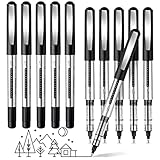 Kugelschreiber, 10 Stück Stifte, Schreibt Reibungslos Gelschreiber, Schnell Trocknend Gel Pen, Gel Kugelschreiber, Gelstifte Schwarz, Tintenroller Stifte für Schulsachen, Schreiben, Geschäft - 0.5mm