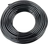 UCLEVER 10 Meter Garten Mikro-Bewässerungsschlauch, Innendurchmesser 4 mm/Außendurchmesser 7 mm für Gartenbewässerung, schwarzer (10M)