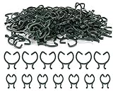 KAHEIGN 200Pcs Pflanzenclips Pflanzenbinder Pflanzenklammern, 2 Größen Pflanzenstützclips Befestigungsclips für Pflanzen Gemüsefrucht (Grün)