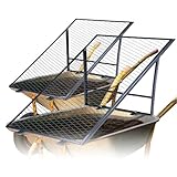 Novatool 2X Boden Durchwurfsieb für Schubkarre 100x50 cm, aus pulverbeschichtetem Stahl, Durchwurfgitter Sieb für Erde Sand Kompost, Gartensieb Metallsieb Gitter Erdsieb Kompostsieb Gartenerde